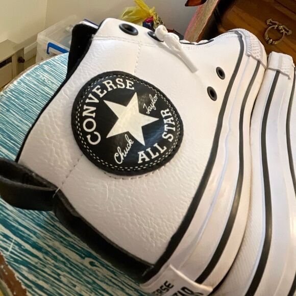 Chuck Taylor Converse All Star Leather Sneakers - Picture 12 of 12